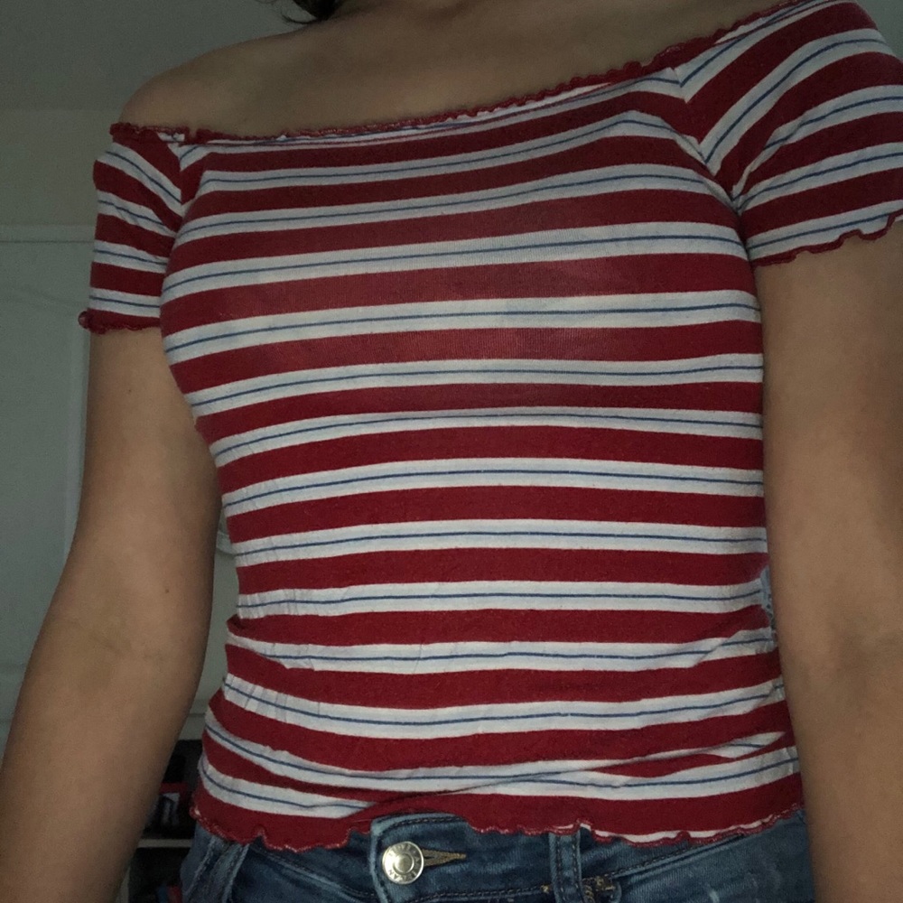 Striped cropped top - From Pacsun